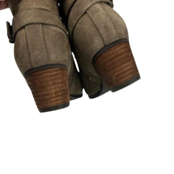 Blondo Taupe Idra Waterproof Suede Ankle Booties 8 - Picture 7 of 12